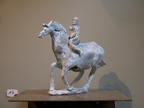 Cavalier mongol, bronze, 12cm