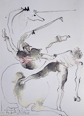 Le polo de Marco 1, encre, 30*40cm